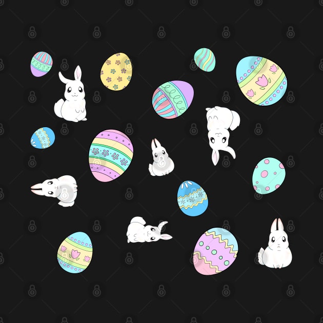 Easter Bunnies and Eggs Patterns by Lady Lilac