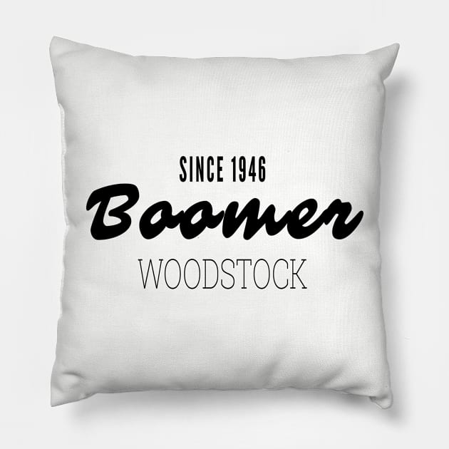 Boomer Woodstock Pillow by Magic Moon