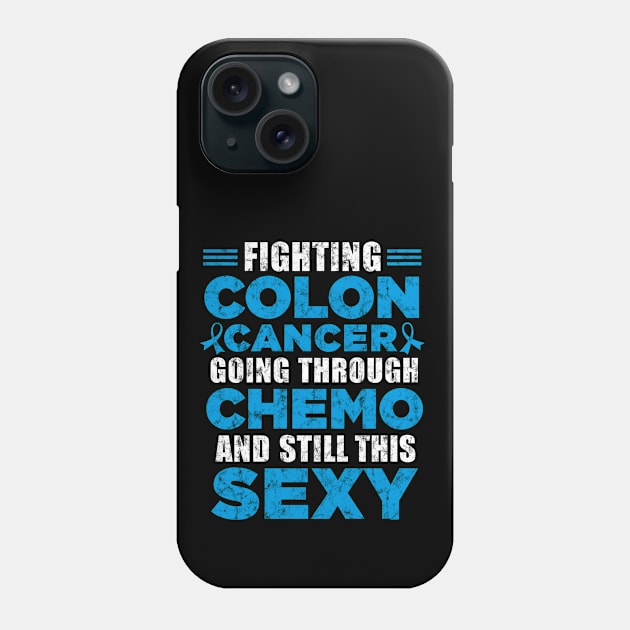 Colon Cancer Awareness Colonoscopy Warrior Survivor Gift Phone Case by jomadado