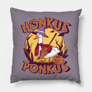 Honkus Ponkus // Funny Halloween Goose Witch Pillow