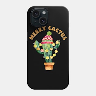 Merry Cactus Christmas Succulent Funny Phone Case