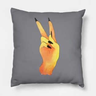 Watercolor Peace Sign Pillow