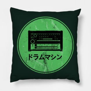 808 Drum Machine Green Pillow