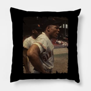 Willie Mays in San Francisco Giants Pillow