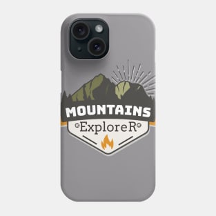 hiking mountain Phone Case