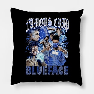 Famous Crid Blue Face Pillow