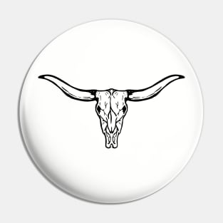 Boho Cow Skull Pin