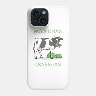 Moo-chas Grass-ias Thank You Card Phone Case