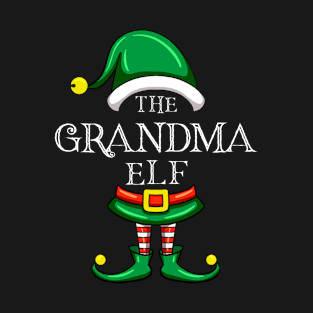 The Grandma Elf Matching Family Christmas Pajama T-Shirt