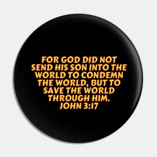 Bible Verse John 3:17 Pin