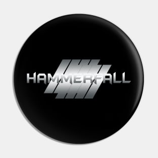 Metallic Illustration hammerfall Pin