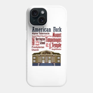Sights of American Fork, Utah Phone Case