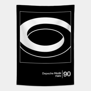 Halo - Depeche Mode / Minimal Graphic Artwork Tapestry