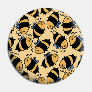Bees Pattern Pin
