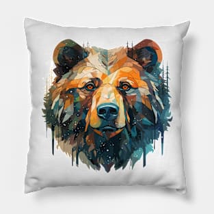 Grizzly Bear Animal World Wildlife Beauty Discovery Pillow