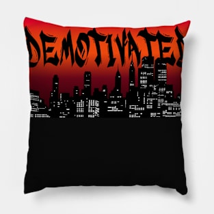 Demotivated Graffiti Black&Red Graphic Pillow