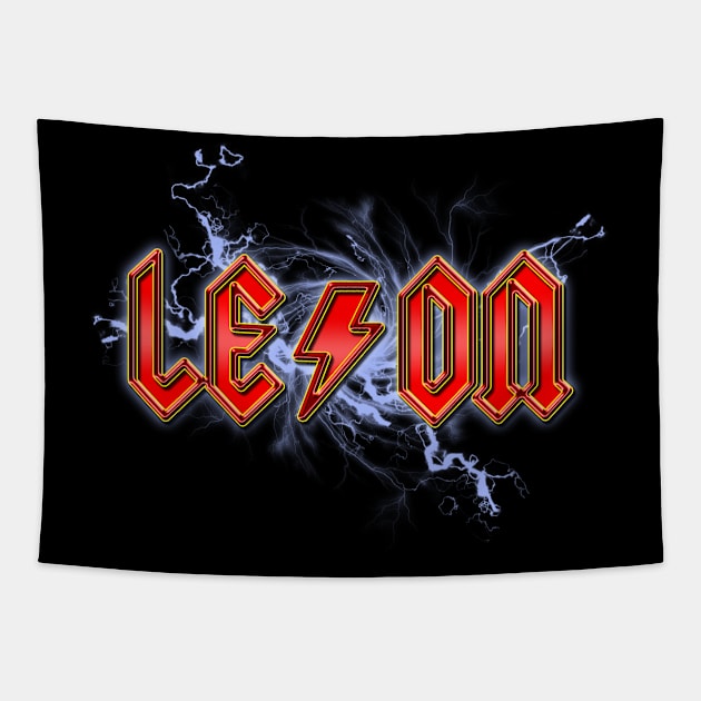 Hard Rock Leon (Lightning ver) Tapestry by Eggy's Blackberry Way