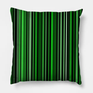 Green Barcode Pillow