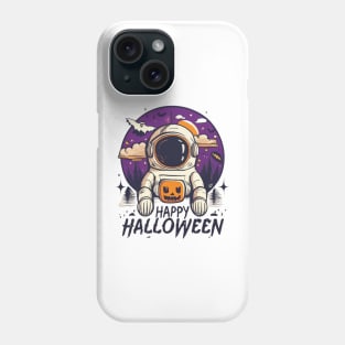 Happy Halloween Pumpkin Astronaut Lovers Phone Case