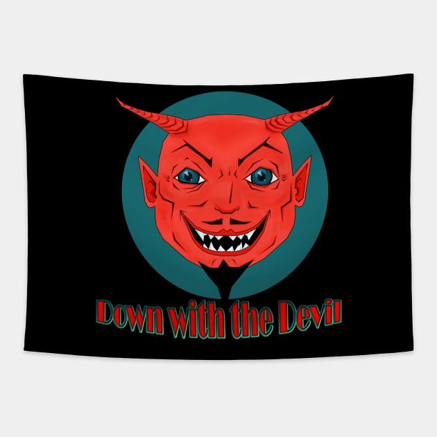 Down with the Devil Tapestry by DJones2424