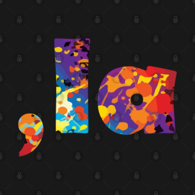 Comma La Classy Multicolor Design Gift by BeepTreasure