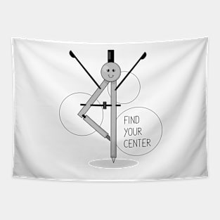 Find your center illustration Tapestry