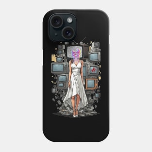 Tv Head Digital Demon Phone Case