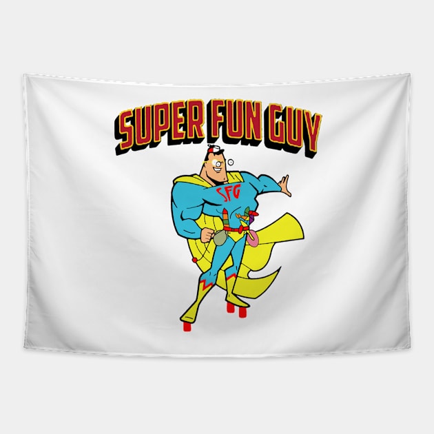 Super Fun Guy Tapestry by elplebdesigns