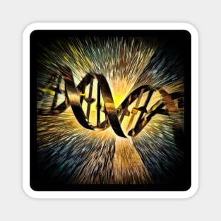 DNA Strand Artwork Magnet