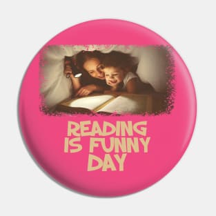 1st April - Reading Is Funny Day Pin