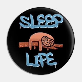 Sleep Life, Sleeping Sloth Pin