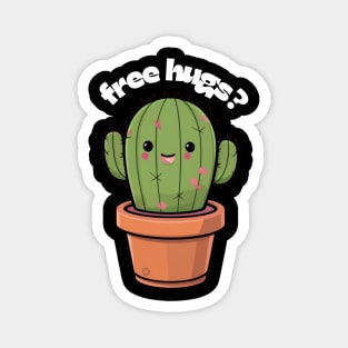 Free Hugs from Cactus Magnet