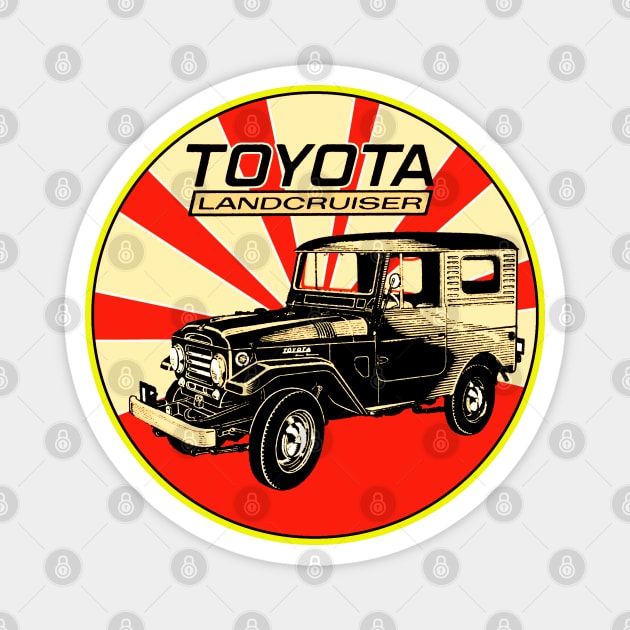 Toyota Land Cruiser Magnet by Midcenturydave