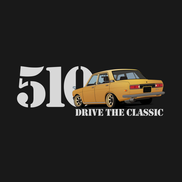 Drive The Classic Car - Datsun 510 (Yellow #2) by Ajie Negara