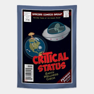 Critical Status - Earth Wellness Check Tapestry