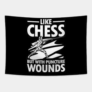 Like Chess But With Puncture Wounds Tapestry