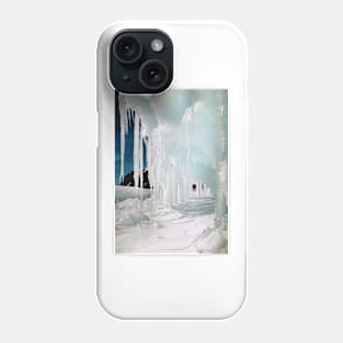 Ice Cave in Blue & White Phone Case