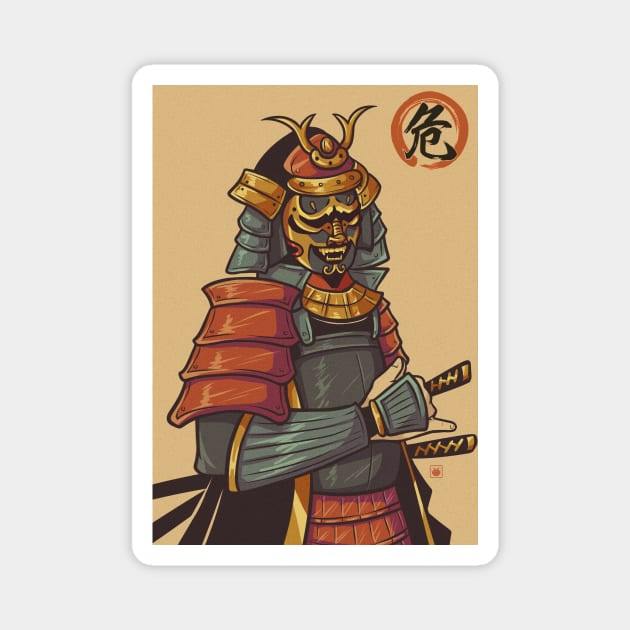 Samurai Warrior Magnet by KucingKecil