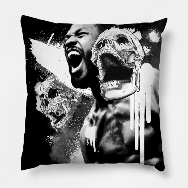 Bones Jones Pillow by aqhart