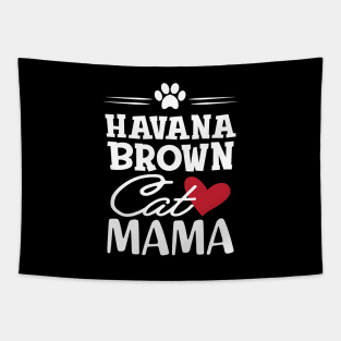 Havana brown cat mama Tapestry