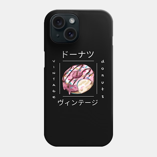 Donut Kawaii Foodie Pastry Bake Japanese Japan Phone Case by Flowering Away