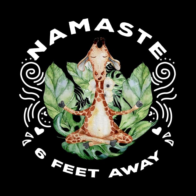 NAMASTE FEET AWAY GIRAFFE by BonnyNowak