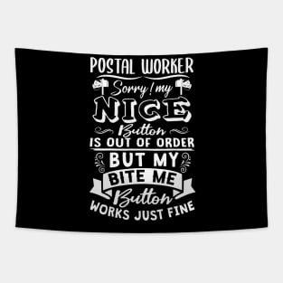 Funny Postal Worker - Postal Gift Tapestry