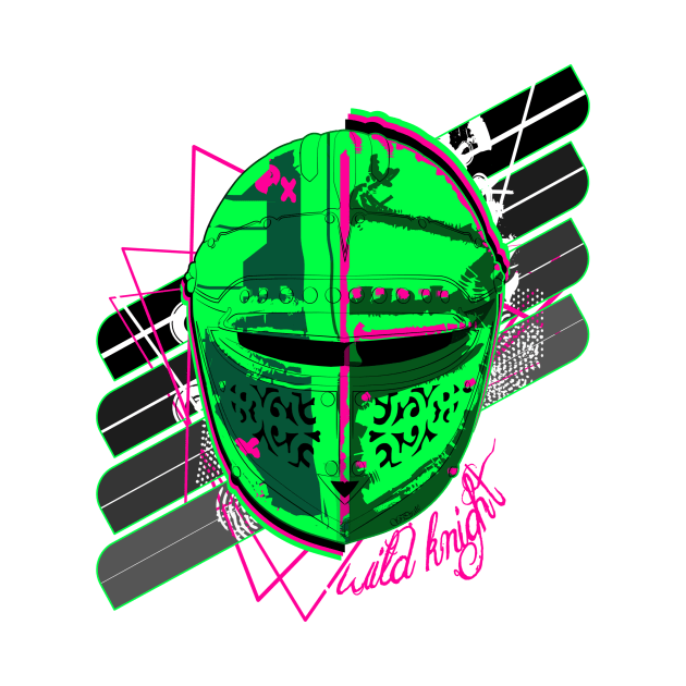 Wild Knight - Neon Green and Pink by GenericPirate