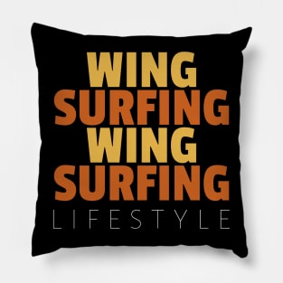 wing surfing Pillow