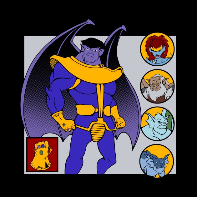 Gargoyanos // Millenial Gargoyles Mashup Cartoon Comic Merch by leepianti