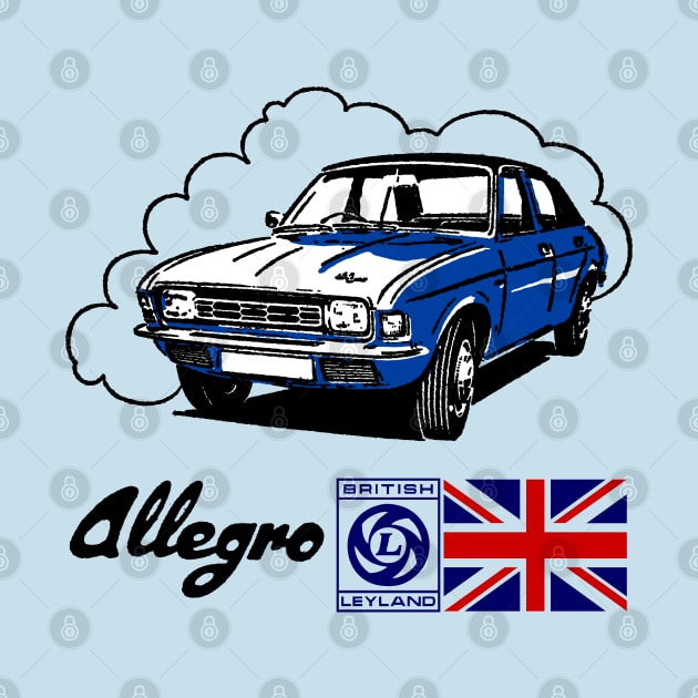 AUSTIN ALLEGRO - in blue by Throwback Motors