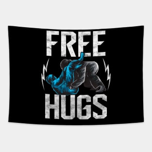 Cute Free Hugs Jiu Jitsu BJJ Martial Arts Tapestry