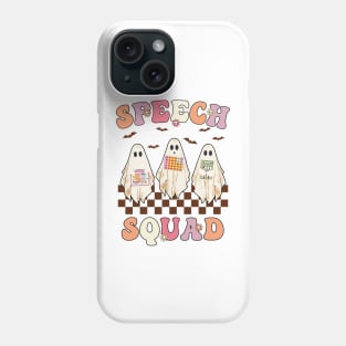 Spooky Season Halloween Speech Therapy Squad Cute Ghosts SLP Phone Case