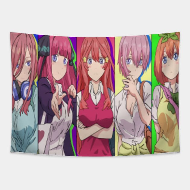 Nakano Miku - The Quintessential Quintuplets/ Gotoubun no Hanayome  Tapestry for Sale by WaboBabo